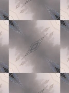 Pattern of kaleidoscope abstract grey pattern Stock Illustration