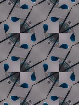 Pattern of kaleidoscope abstract grey pattern Illustration