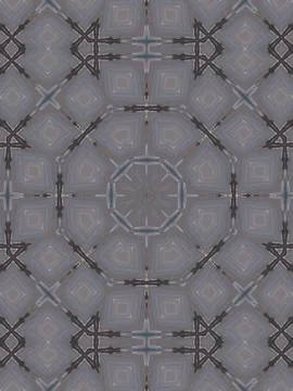 Pattern of kaleidoscope abstract grey pattern Stock Illustration