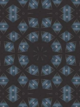 Pattern of kaleidoscope abstract grey pattern Stock Illustration