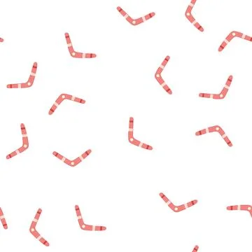 Pattern kangaroo boomerang cartoon vector Stock Illustration