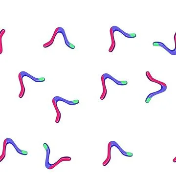 Pattern karma boomerang cartoon vector Stock Illustration