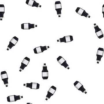 Pattern ketchup soy sauce cartoon vector Stockillustratie