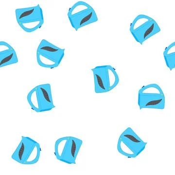 Pattern kettle teapot electric cartoon vector Stock Illustration