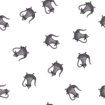 Pattern kettle vintage teapot cartoon vector sign Stock Illustration