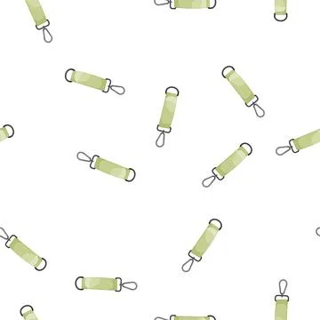 Pattern keyring keychain key cartoon vector Illustrazione stock