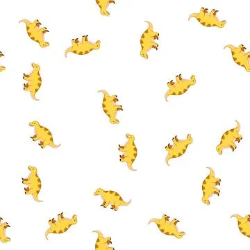 Pattern kid dinosaur character cartoon vector Stock Illustration