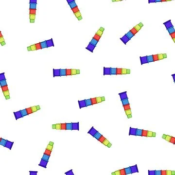 Pattern kid pyramid toy cartoon vector Stock Illustration