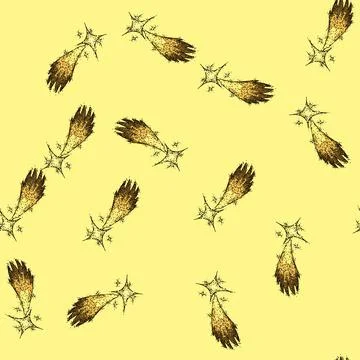 Pattern kid star fall sketch hand drawn 스톡 일러스트