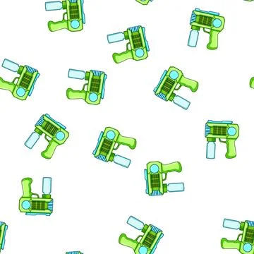 Pattern kids bubble gun toy cartoon vector Stock Illustration