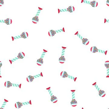 Pattern kids bubblegum machine cartoon vector Stock Illustration
