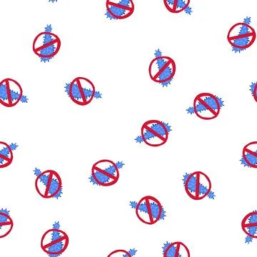 Pattern kill anti bacteria cartoon vector Stock Illustration
