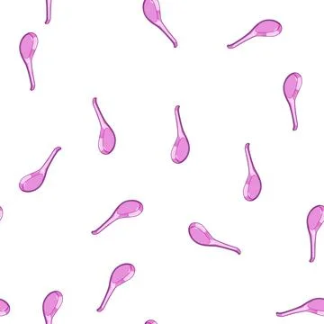 Pattern kitchen ceramic soup spoon cartoon vector Stock Illustration