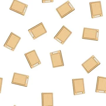 Pattern kitchen chopping board cartoon vector 库存插图
