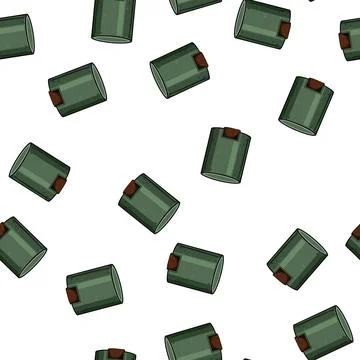 Pattern kitchen compost bin cartoon vector Stock Illustration