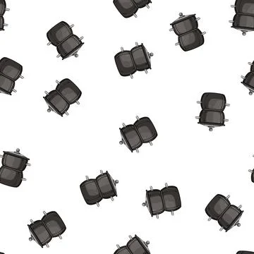 Pattern kitchen double boiler pan cartoon vector Stock Illustration