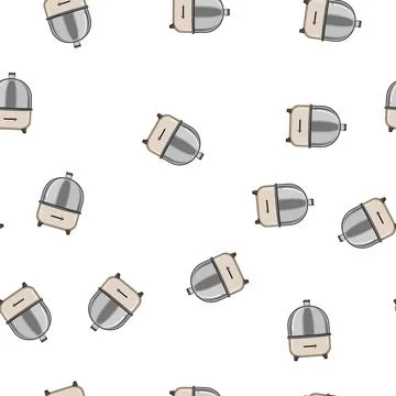 Pattern kitchen egg cooker cartoon vector イラスト素材