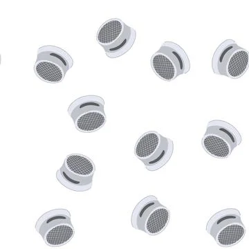 Pattern kitchen faucet aerator cartoon vector Stock Illustration