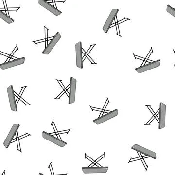 Pattern kitchen folding table cartoon vector Stock Illustration