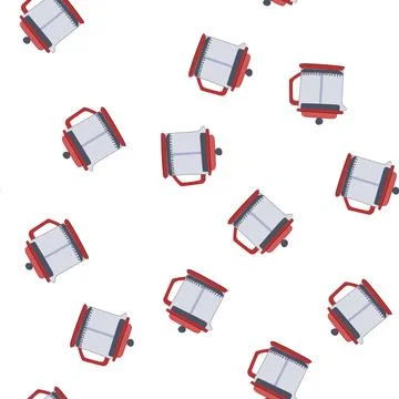 Pattern kitchen french press coffee cartoon vector Stock Illustration