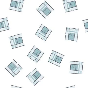 Pattern kitchen fridge cartoon vector Stock Illustration