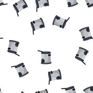 Pattern kitchen fryer air cartoon vector Illustrazione stock