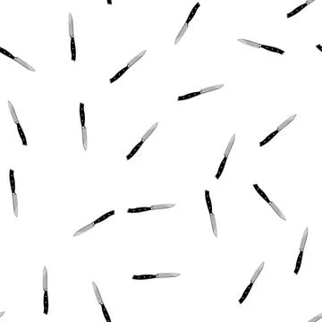 Pattern kitchen knife cartoon vector 스톡 일러스트