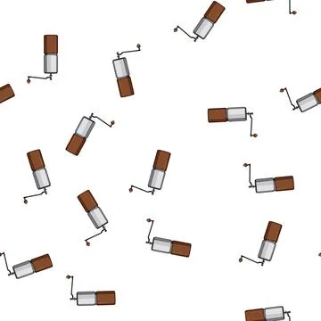 Pattern kitchen mill coffee grinder manual cartoon vector Stock Illustration
