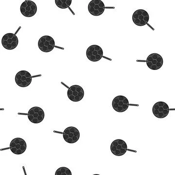 Pattern kitchen mini pancake pan cartoon vector 스톡 일러스트