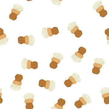 Pattern kitchen mushroom brush cartoon vector 스톡 일러스트