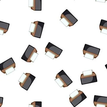 Pattern kitchen napkin holder cartoon vector Stock Illustration