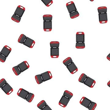 Pattern kitchen sandwich maker cartoon vector Stock Illustration
