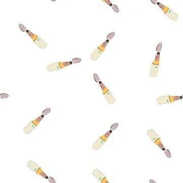 Pattern kitchen smart spoon cartoon vector Stock Illustration