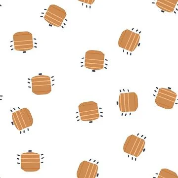 Pattern kitchen steamer pot cartoon vector Stock Illustration