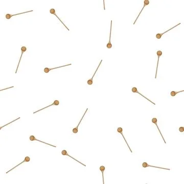 Pattern kitchen wooden spoon cartoon vector Stock Illustration
