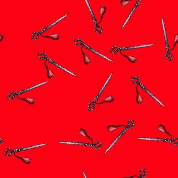 Pattern knife letter opener sketch hand drawn Stock Illustration