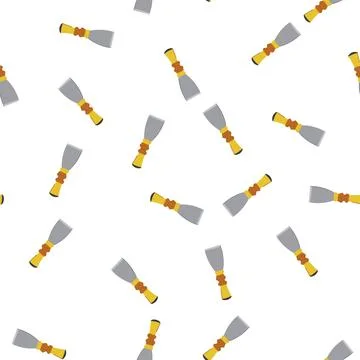 Pattern knife paint scraper cartoon vector Illustrazione stock