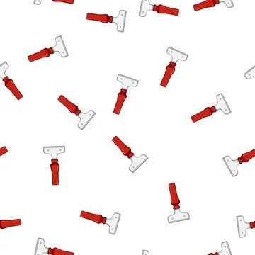 Pattern knife paint scraper cartoon vector 스톡 일러스트
