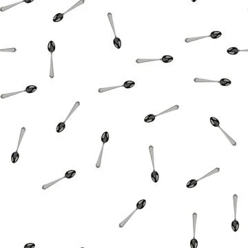 Pattern knife spoon cartoon vector Stock Illustration