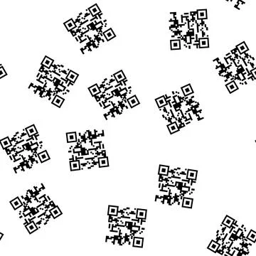 Pattern knobs qr code label cartoon vector Stock Illustration