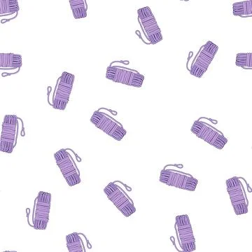 Pattern knot cord rope cartoon vector Illustrazione stock
