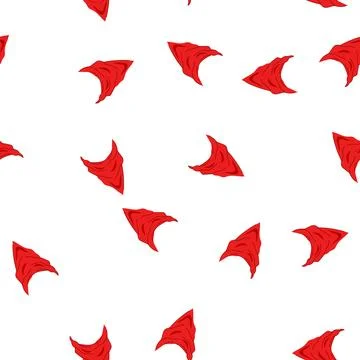Pattern knot handkerchief wild west cartoon vector Stockillustratie