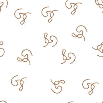 Pattern knot rope cartoon vector Illustrazione stock