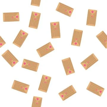 Pattern kraft envelope with string and washer closure Stockillustratie
