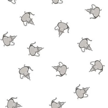 Pattern kuwait arabic tea pot cartoon vector Stockillustratie