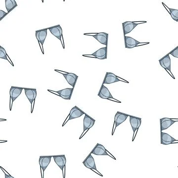 Pattern lace bra modern cartoon vector Stock Illustration
