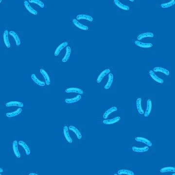 Pattern lactobacilli bacteria. essential microorganisms for gut health. promo Stock Illustration