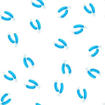 Pattern lactobacilli bacteria maintaining healthy gut flora and digestion Stock Illustration
