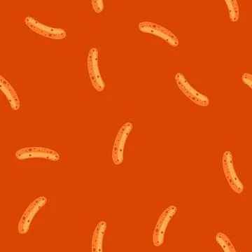 Pattern lactobacillus bacterium illustration highlighting beneficial probioti Stock Illustration