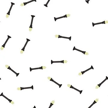 Pattern lamp candlestick vintage cartoon vector 스톡 일러스트